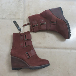 New Sorel After Hour Waterproof wedge Bootie 6 7